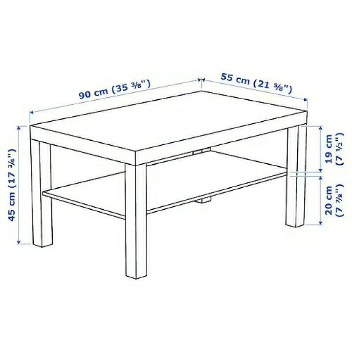 楽天市場】IKEA イケア コーヒーテーブル ホワイト 白 90x55cm 