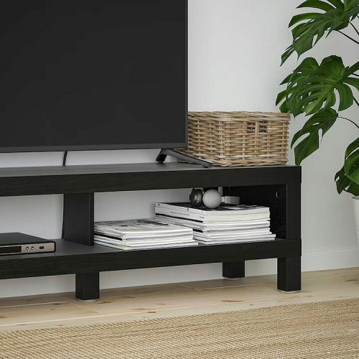 楽天市場】IKEA イケア テレビ台 ブラックブラウン 120x35x36cm 