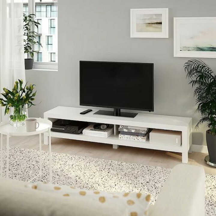 楽天市場】IKEA イケア テレビ台 ホワイト 白 160x35x36cm big10498928 