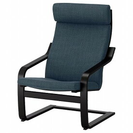 【セット商品】IKEA イケア パーソナルチェア ブラックブラウン ヒッラレド ダークブルー big29197812 POANG ポエング インテリア 家具 イス 椅子 ラウンジチェア おしゃれ シンプル 北欧 かわいい