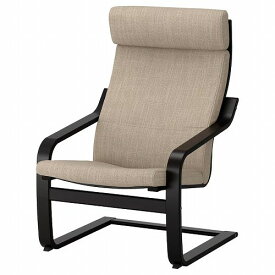 【セット商品】IKEA イケア パーソナルチェア ブラックブラウン ヒッラレド ベージュ big39197755 POANG ポエング インテリア 家具 イス 椅子 ラウンジチェア おしゃれ シンプル 北欧 かわいい