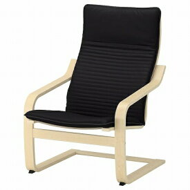 【セット商品】IKEA イケア パーソナルチェア バーチ材突き板 クニーサ ブラック big49240824 POANG ポエング インテリア 家具 イス 椅子 ラウンジチェア おしゃれ シンプル 北欧 かわいい