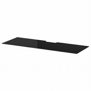 IKEA イケア テレビ用トップパネル ガラス ブラック 120x40cm big60295301 BESTA ベストー インテリア 収納家具用部品 パーツ おしゃれ シンプル 北欧 かわいい部品