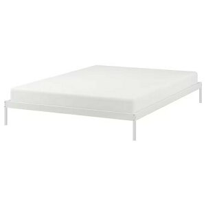 IKEA �C�P�A �x�b�h�t���[�� �z���C�g 140x200cm big00506387 VEVELSTAD �x�x���X�^�[�h �C���e���A �Ƌ� �x�b�h ������� �V���v�� �k�� ���킢��