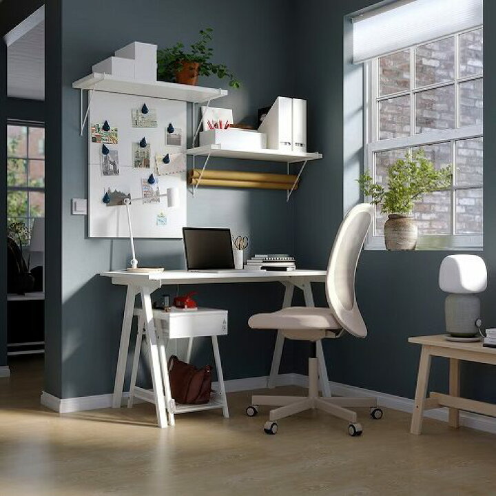 楽天市場】【セット商品】IKEA イケア デスク ホワイト 白 120x70cm 