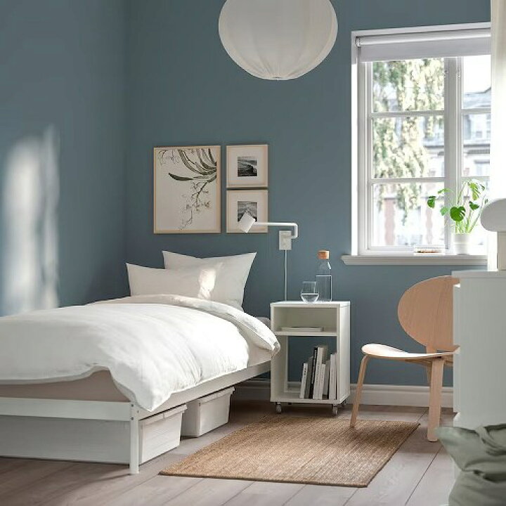 楽天市場】IKEA イケア ベッドフレーム ホワイト big20518271 90x200cm 