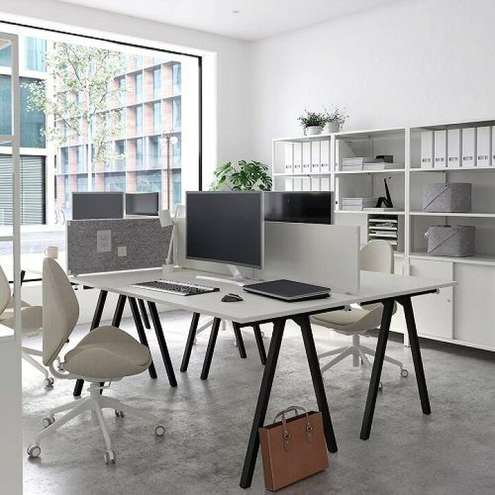 楽天市場】【セット商品】IKEA イケア デスク ホワイト 白 チャコール  