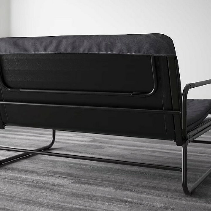 楽天市場】IKEA イケア ソファベッド クニーサ ダークグレー ブラック 