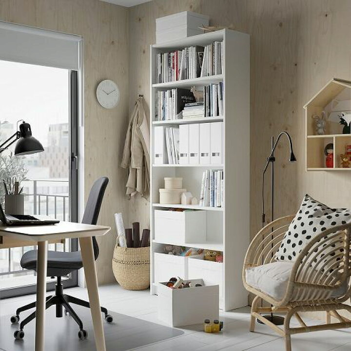 楽天市場】IKEA イケア 本棚 ホワイト 白 80x28x202cm big00522047 