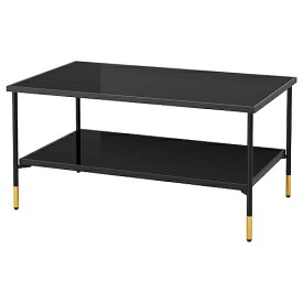 IKEA イケア コーヒーテーブル ブラック ガラス ブラック 96x58cm big70537187 ASPEROD エスペロード インテリア 家具 机 センターテーブル ローテーブル リビング おしゃれ シンプル 北欧 かわいい