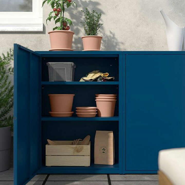 楽天市場】IKEA イケア キャビネット ダークブルー 屋外用 室内 