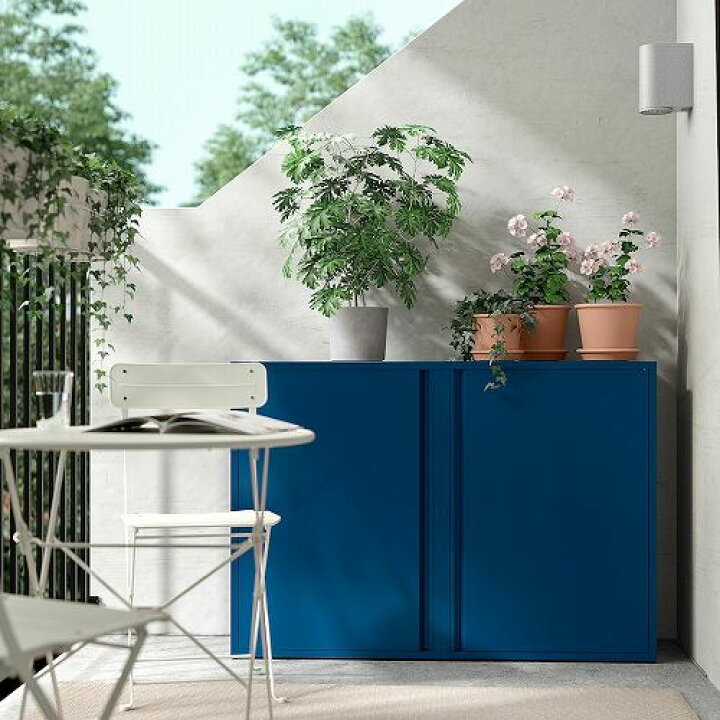 楽天市場】IKEA イケア キャビネット ダークブルー 屋外用 室内 