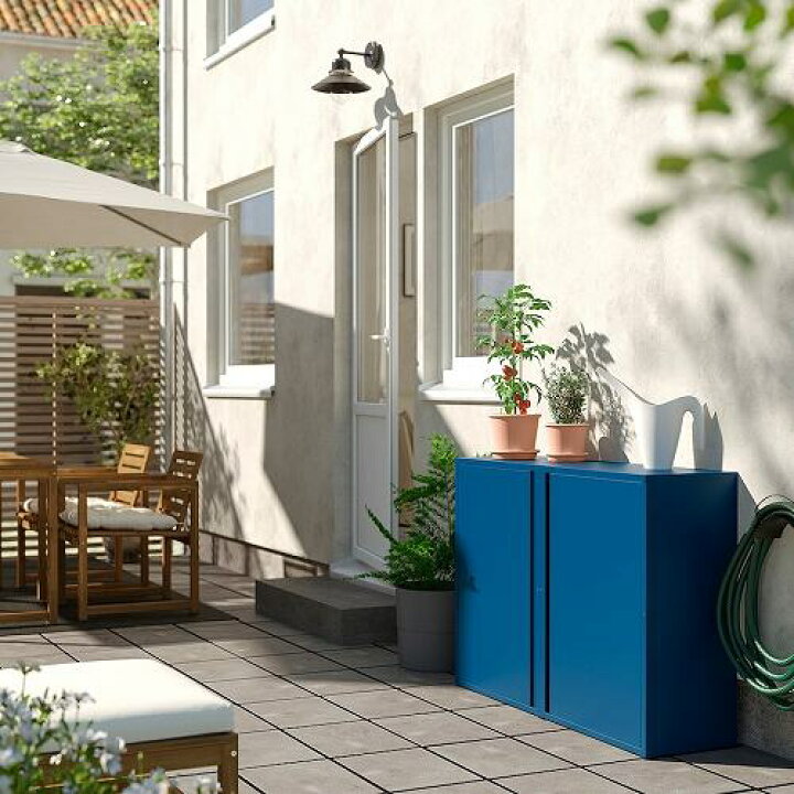 楽天市場】IKEA イケア キャビネット ダークブルー 屋外用 室内 