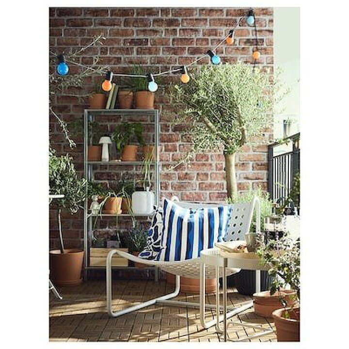 楽天市場】IKEA イケア イージーチェア ライトグレー 屋外用 