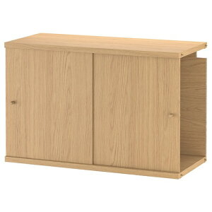 IKEA イケア キャビネット 引き戸付 オーク調 m80584734 LADMAKAREロードマカレ インテリア 寝具 収納 収納家具 その他 おしゃれ シンプル 北欧 かわいい