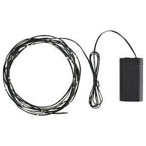 IKEA �C�P�A LED���C�g�`�F�[�� �S40�� �d�r��/���O�p �u���b�N m40599247 STRALA �X�g���[��