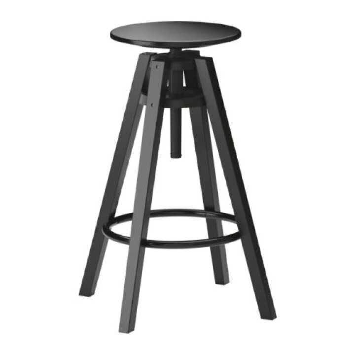楽天市場】IKEA イケア バースツール ブラック 黒 63-74cm c40161595 