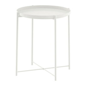 【あす楽】IKEA イケア トレイテーブル ホワイト 白 50337820 GLADOM グラドム 寝具 収納 ナイトテーブル おしゃれ シンプル 北欧 かわいい 家具