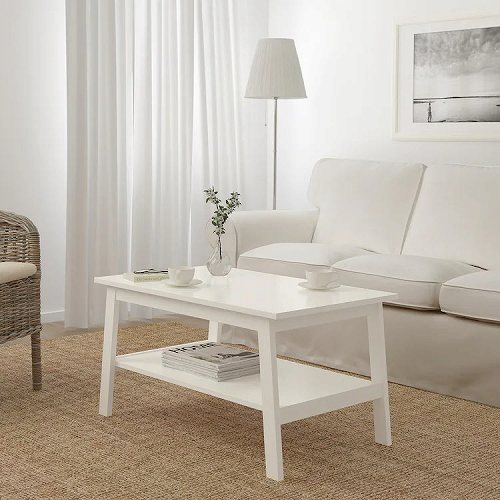 IKEA イケア コーヒーテーブル 90x55cm ホワイト 白 z30399017 LUNNARP ルンナルプ 収納 センターテーブル ローテーブル  おしゃれ シンプル 北欧 かわいい | 株式会社クレール