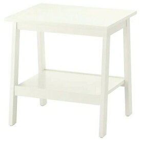 【あす楽】IKEA イケア サイドテーブル ホワイト 白 55x45cm z50399021 LUNNARP ルンナルプ 寝具 収納 ナイトテーブル おしゃれ シンプル 北欧 かわいい 家具