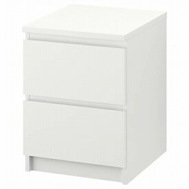 【あす楽】IKEA イケア チェスト（引き出し×2） ホワイト 白 40x55cm 10354642 MALM マルム インテリア 収納家具 タンス おしゃれ シンプル 北欧 かわいい