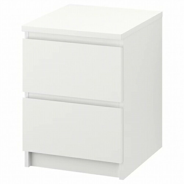 楽天市場】IKEA イケア チェスト（引き出し×2） ホワイト 白 40x55cm 
