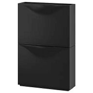 IKEA イケア シューズキャビネット 収納 ブラック 黒 52x39cm m30397315 TRONES トローネス インテリア …