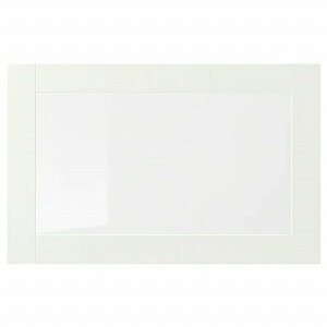IKEA イケア ガラス扉 ホワイト クリアガラス 60x38cm m50291855 SINDVIK シンドヴィーク 収納家具用部品 おしゃれ シンプル 北欧 かわいい 部品
