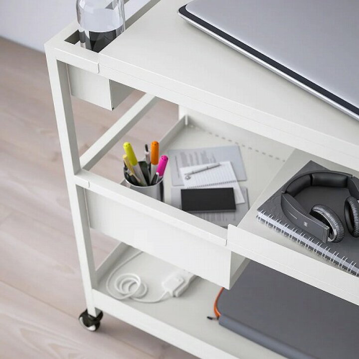楽天市場】IKEA イケア ワゴン ホワイト 白 80x40cm m90474787 TROTTEN 