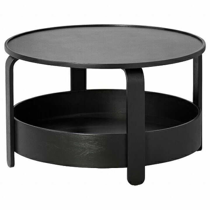 楽天市場】IKEA イケア コーヒーテーブル ブラック 70cm m10500356 