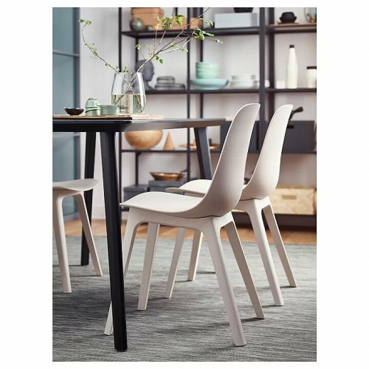 楽天市場】IKEA イケア チェア ホワイト 白 ベージュ m40359997 ODGER 