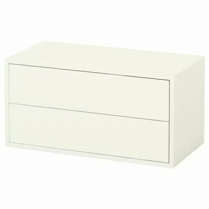 楽天市場】IKEA イケア キャビネット（引き出し×2） ホワイト 