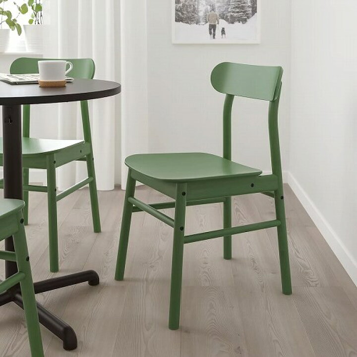 楽天市場】IKEA イケア チェア グリーン 緑 m80412894 RONNINGE 