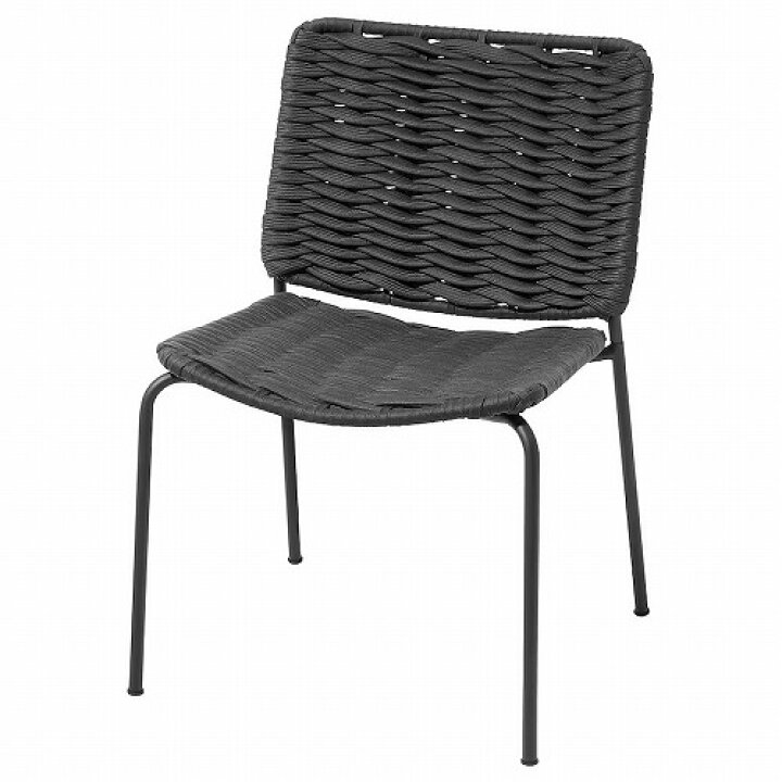 楽天市場】IKEA イケア チェア 室内 屋外用 ダークグレー ブラック 黒 