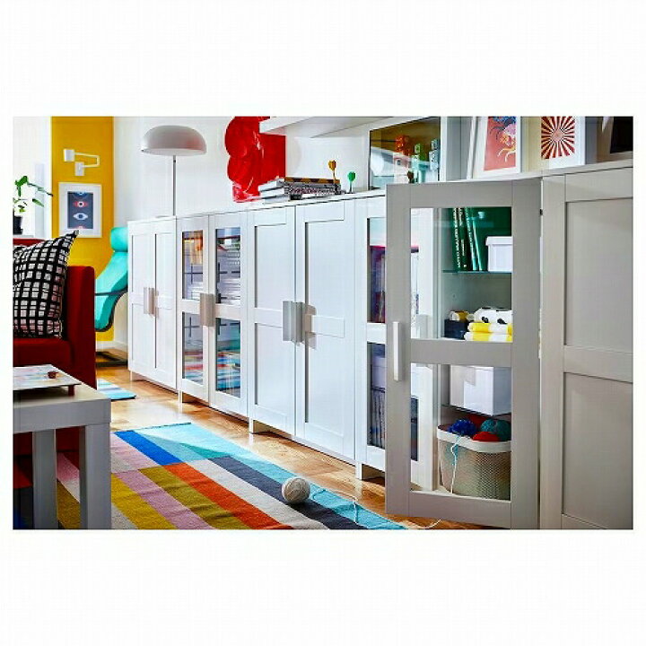 楽天市場】IKEA イケア キャビネット 扉付 ホワイト 78x95cm m00351861 