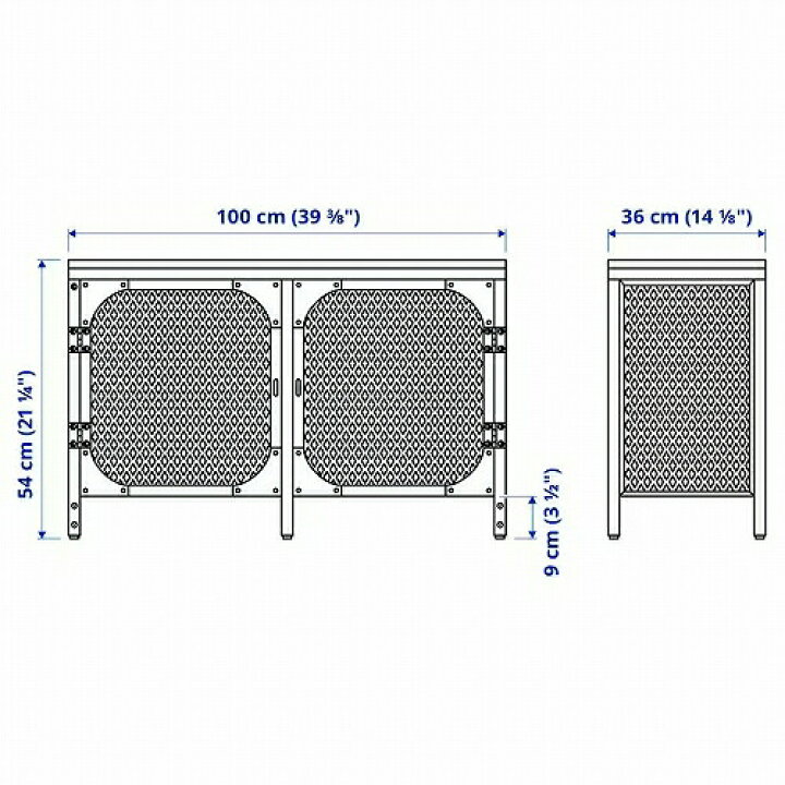 楽天市場】IKEA イケア テレビ台 ブラック 100x36x54cm m70501310 