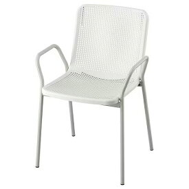 【あす楽】IKEA イケア チェア アームレスト付き 室内 屋外用 ホワイト グレー m90537898 TORPARO トルパロー アウトドア 屋外家具 ガーデンファニチャー チェア 椅子 おしゃれ シンプル 北欧 かわいい