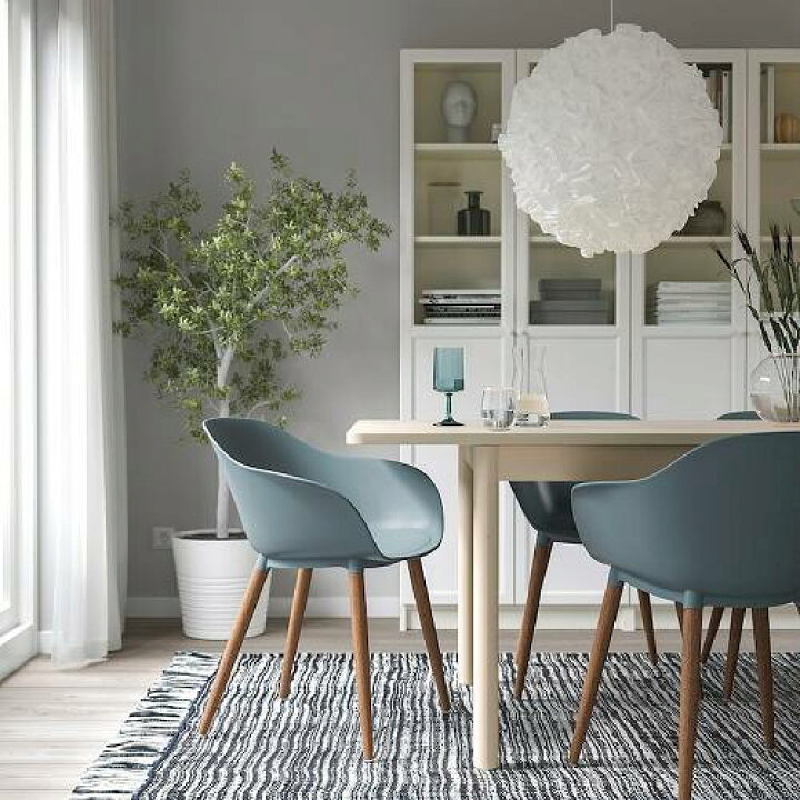 楽天市場】IKEA イケア チェア アームレスト付き 室内 屋外用 グレー 