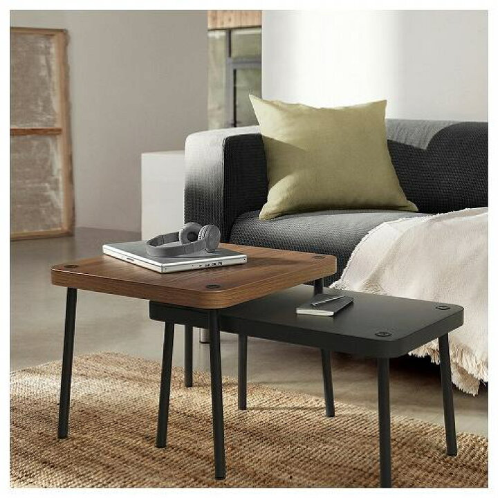 楽天市場】IKEA イケア ネストテーブル2点セット グレー 