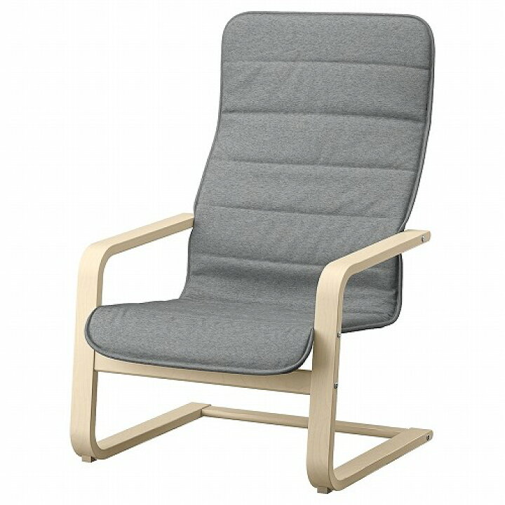 楽天市場】IKEA イケア パーソナルチェア クニーサ ライトグレー 