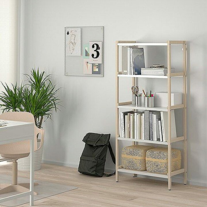 楽天市場】IKEA イケア オープンシェルフユニット アスペン ホワイト 
