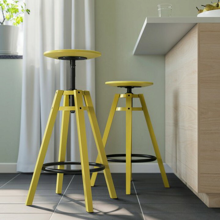 楽天市場】IKEA イケア カウンターチェア イエロー 63-74cm m00613090 