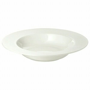 IKEA イケア 深皿 ホワイト 白 24cm 大皿 E40319020 OFANTLIGT オファントリグト キッチン用品 食器 皿 プレート おしゃれ シンプル 北欧 かわいい