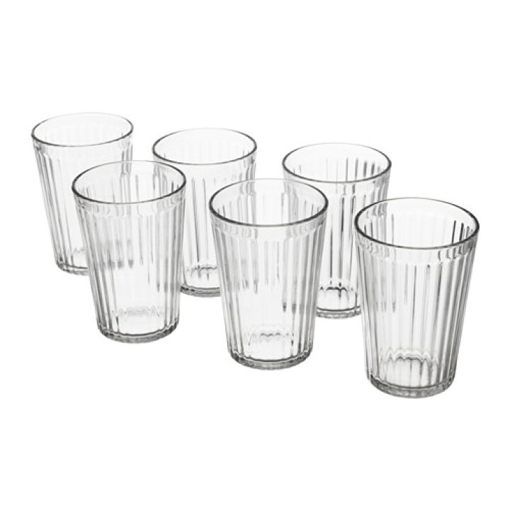 楽天市場】IKEA イケア グラス コップ クリアガラス 310ml 6 ピース 