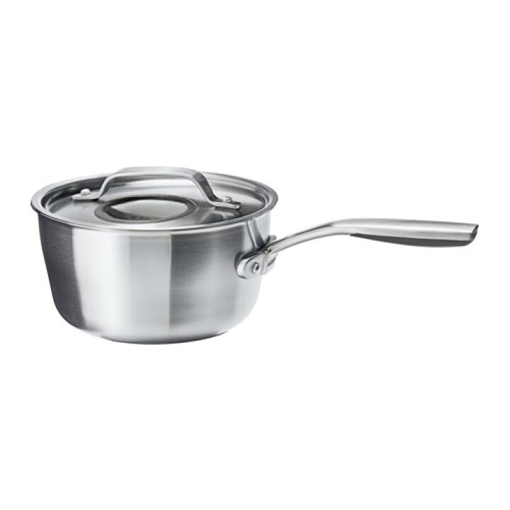 楽天市場】IKEA イケア ソースパン 2.4L ふた付き ステンレススチール 