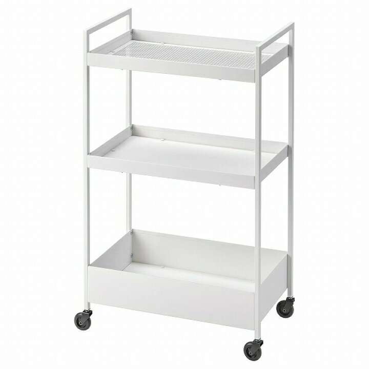 楽天市場】IKEA イケア ワゴン ホワイト 白 50.5x30x83cm キャスター 