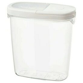 【あす楽】IKEA イケア 乾燥食品用容器 ふた付き 透明 ホワイト白 1.3L m10134023 IKEA 365+ キッチン用品 保存容器 キャニスター おしゃれ シンプル 北欧 かわいい