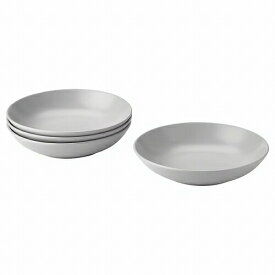 【あす楽】IKEA イケア 深皿 マット ライトグレー 23cm 4ピース m40479382 FARGKLAR フェルグクラー キッチン用品 食器 皿 プレート おしゃれ シンプル 北欧 かわいい