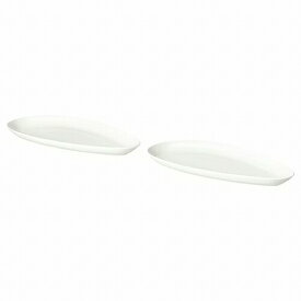 【あす楽】IKEA イケア サービングプレート ホワイト 32x15cm 2ピース m60519725 FROJDEFULL フロイデフル キッチン用品 食器 皿 プレート おしゃれ シンプル 北欧 かわいい