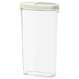 【あす楽】IKEA イケア 乾燥食品用容器 ふた付き 透明 ホワイト白 2.3L m70134020 IKEA 365+ キッチン用品 保存容器 キャニスター おしゃれ シンプル 北欧 かわいい